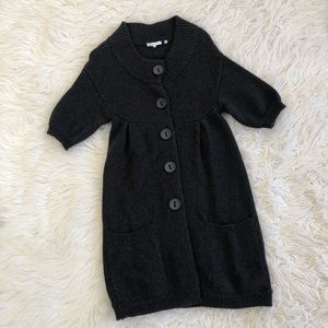 🖤 GUC🖤 VINCE grey wool long cardigan ~ XS